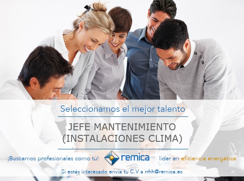 oferta empleo jefe mantenimiento climatización